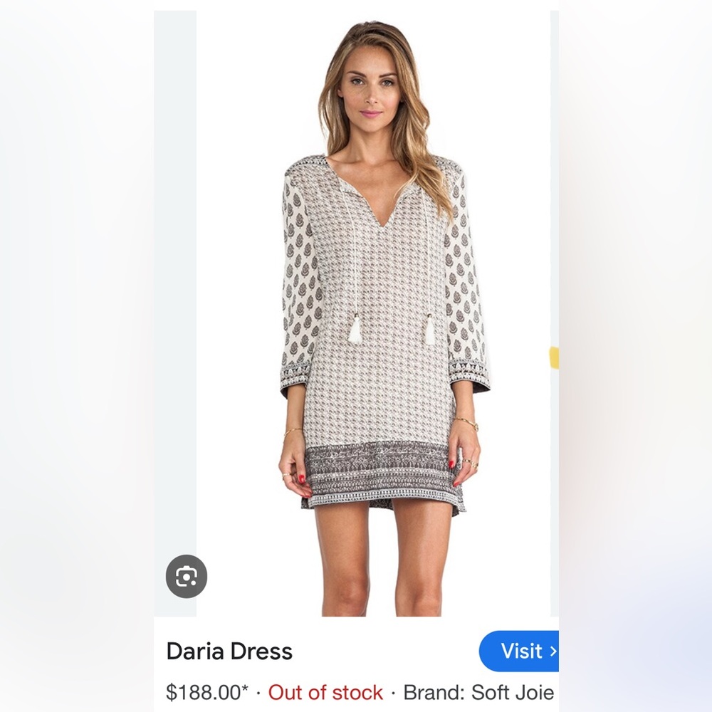 NWOT. Soft Joie Daria tunic/dress. Size S.